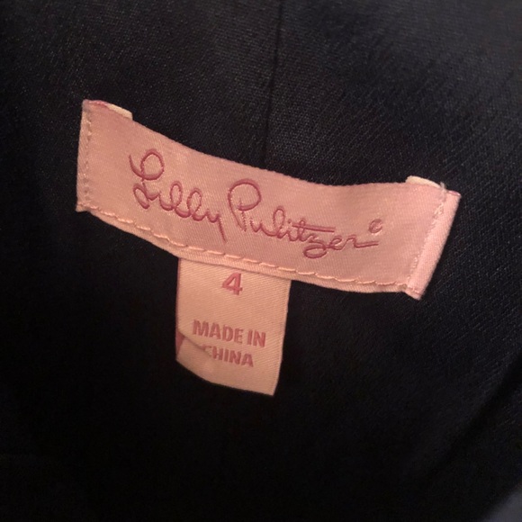 NWOT Lilly Pulitzer “Bright Navy Pom Poms” dress - Picture 5 of 5